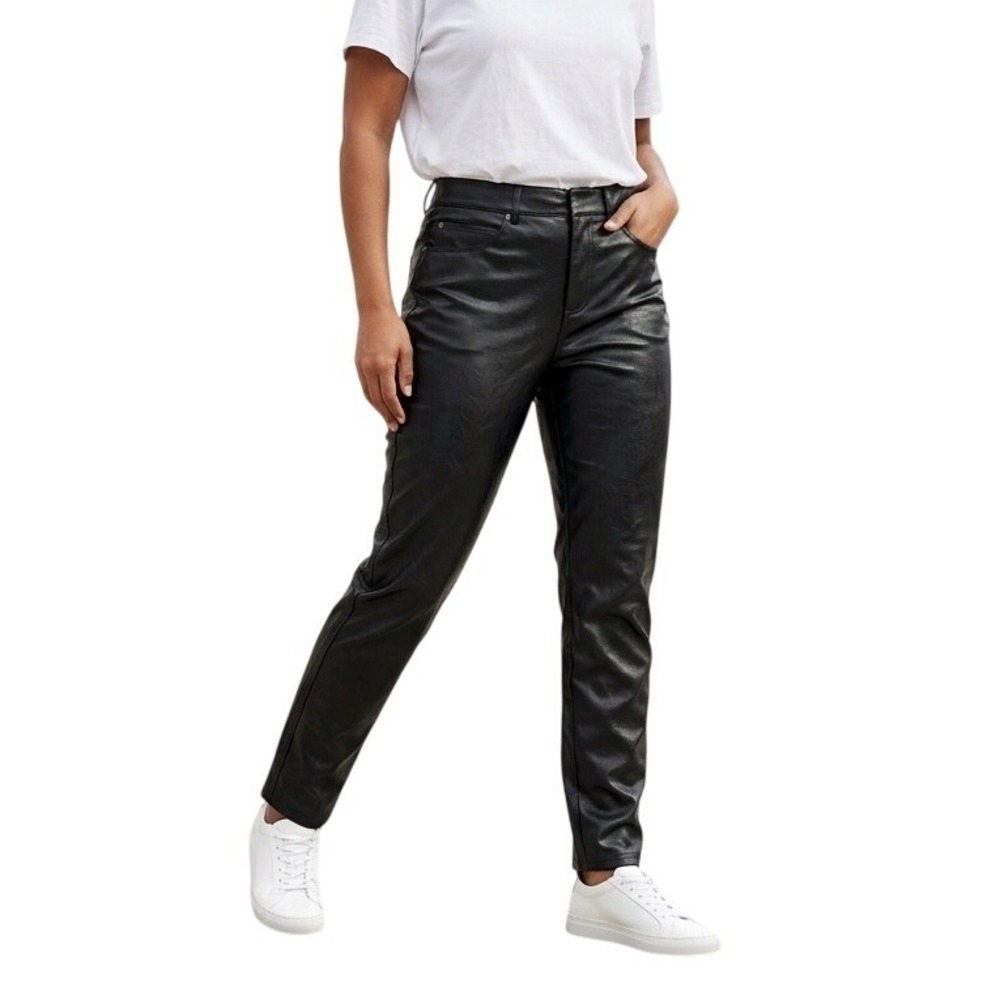 SPANX Dark espresso faux leather Spanx pants 🤎